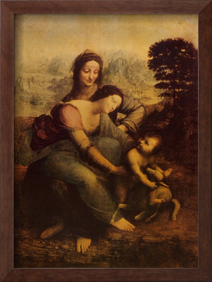 Virgin And Child With St.Anne, Circa 1510 - Leonardo Da Vinci Painting